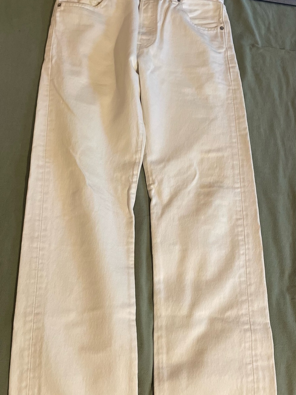 Levi's Women's White Straight-Leg Jeans